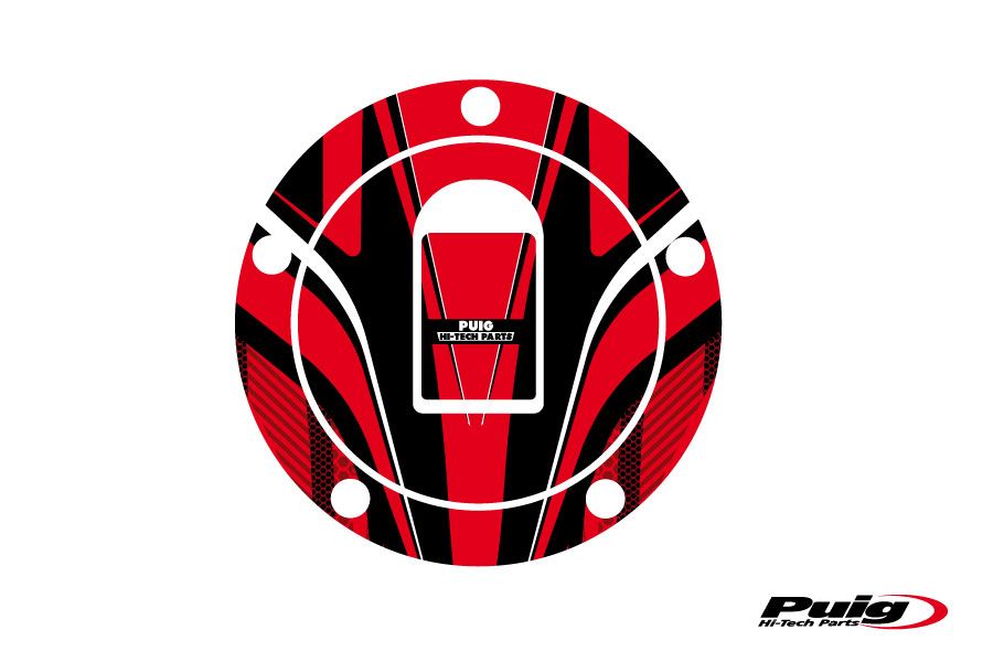 Puig Fuel Cap Cover Radical Kawasaki C/Red