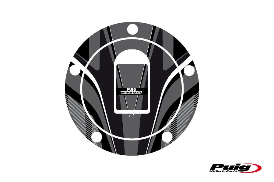 Puig Fuel Cap Cover Radical Kawasaki C/Grey