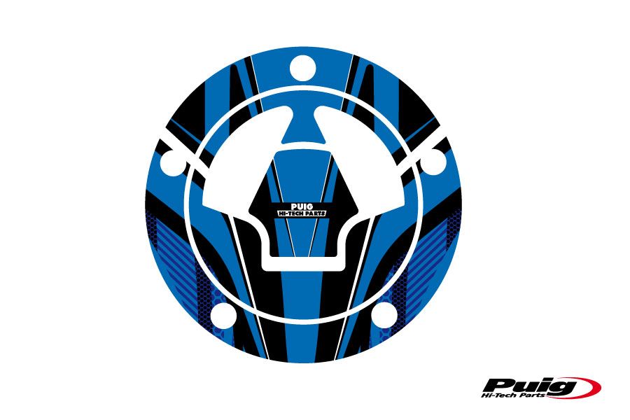 Puig Fuel Cap Cover Radical Kawasaki C/Blue
