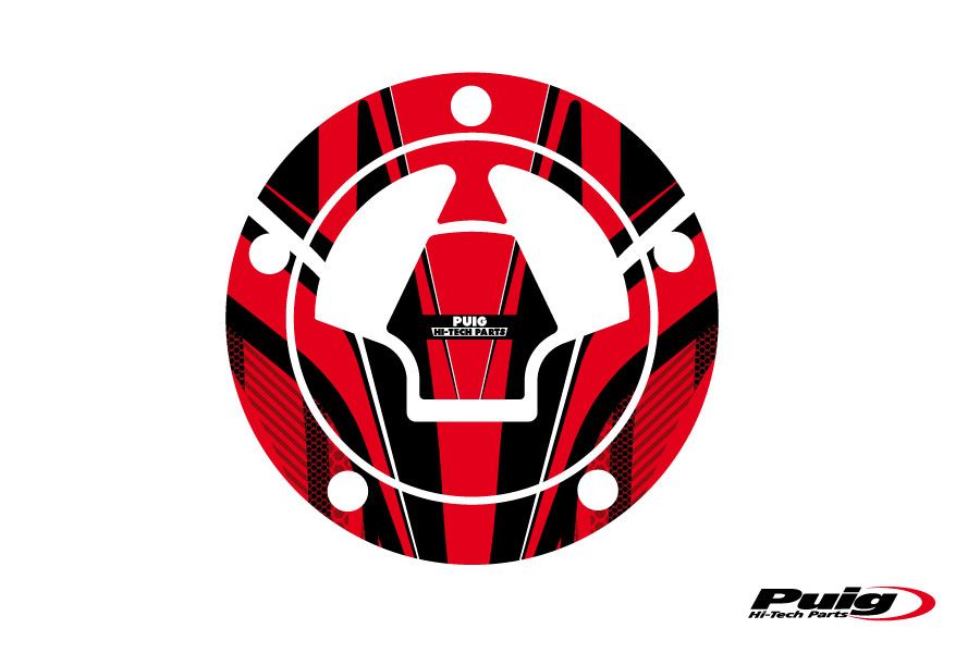 Puig Fuel Cap Cover Radical Kawasaki C/Red