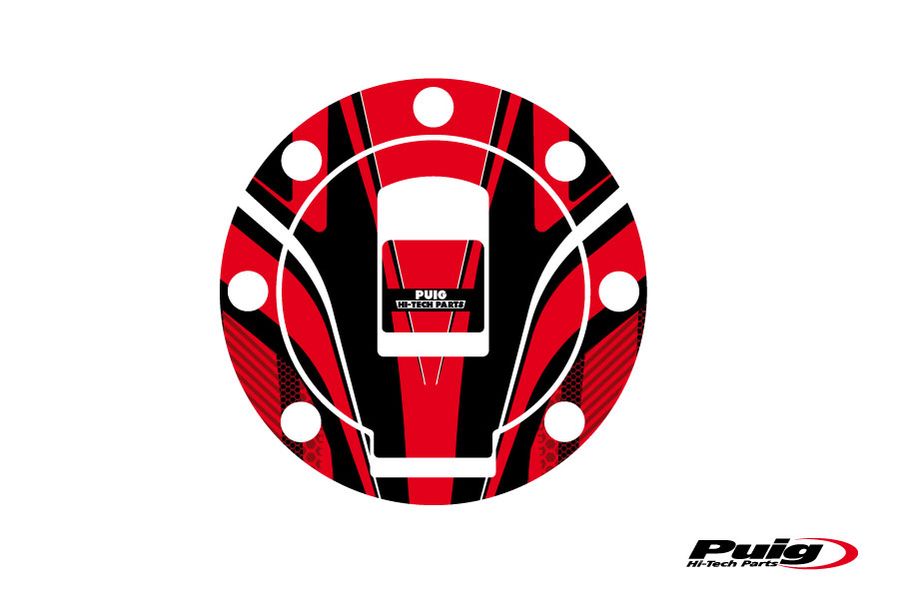 Puig Fuel Cap Cover Mod. Radical Yamaha C/Red