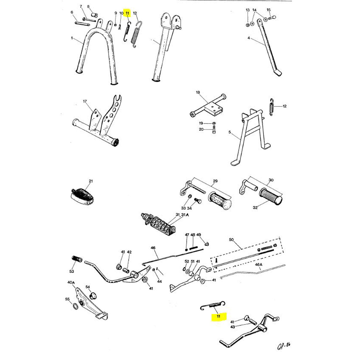 Seisontatuen jousi, Tunturi Maxi, Start, Automat, Sport, Super Sport, Tiger