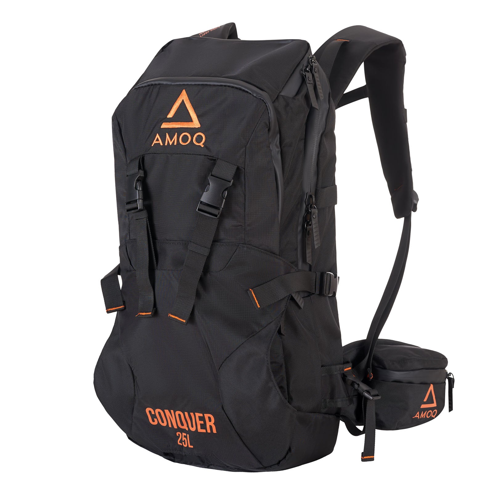 AMOQ Conquer 25L Reppu Musta/Oranssi