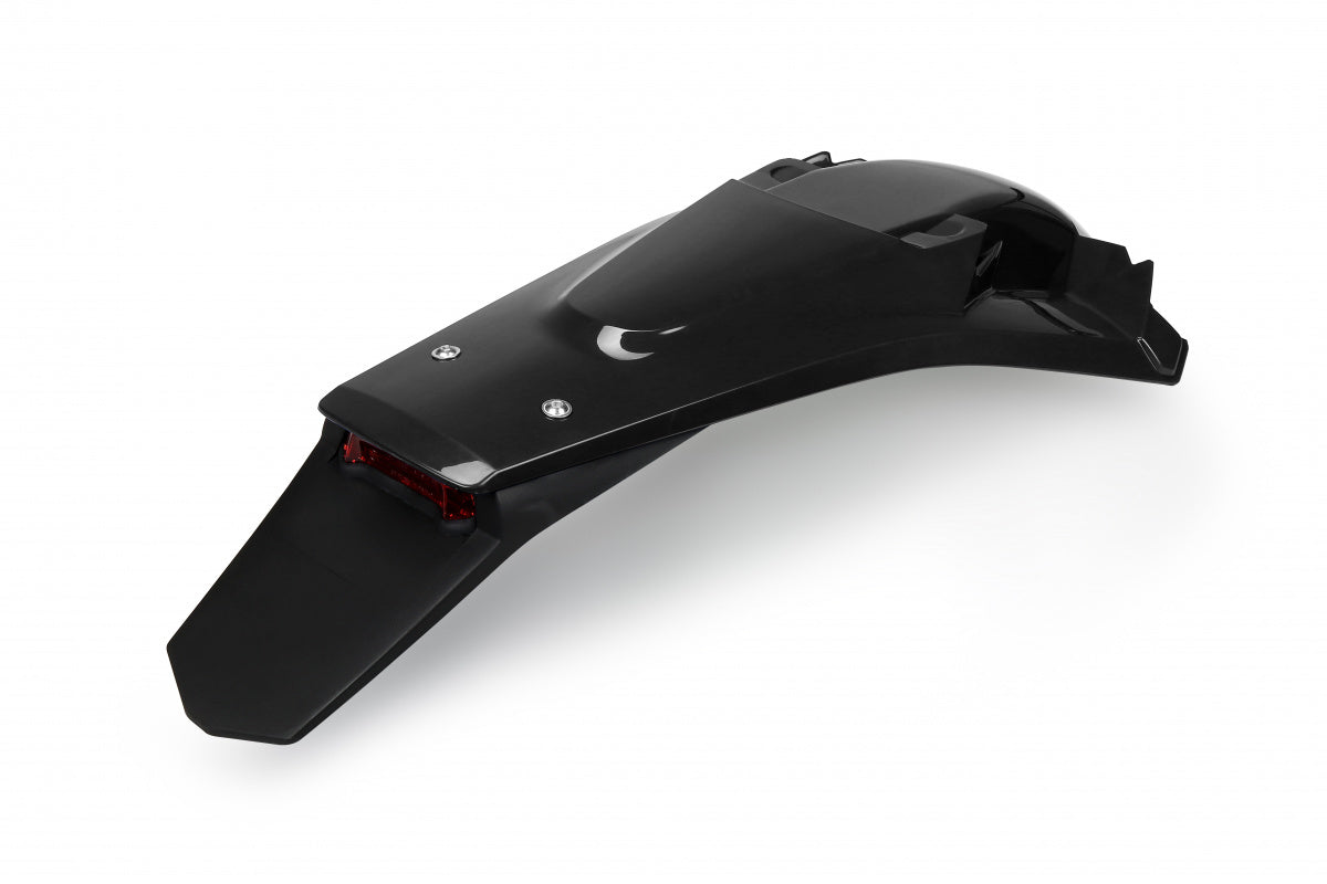 UFO Rear Fender Enduro LED HVA TE/FE 150-501 2017-19 Musta 001