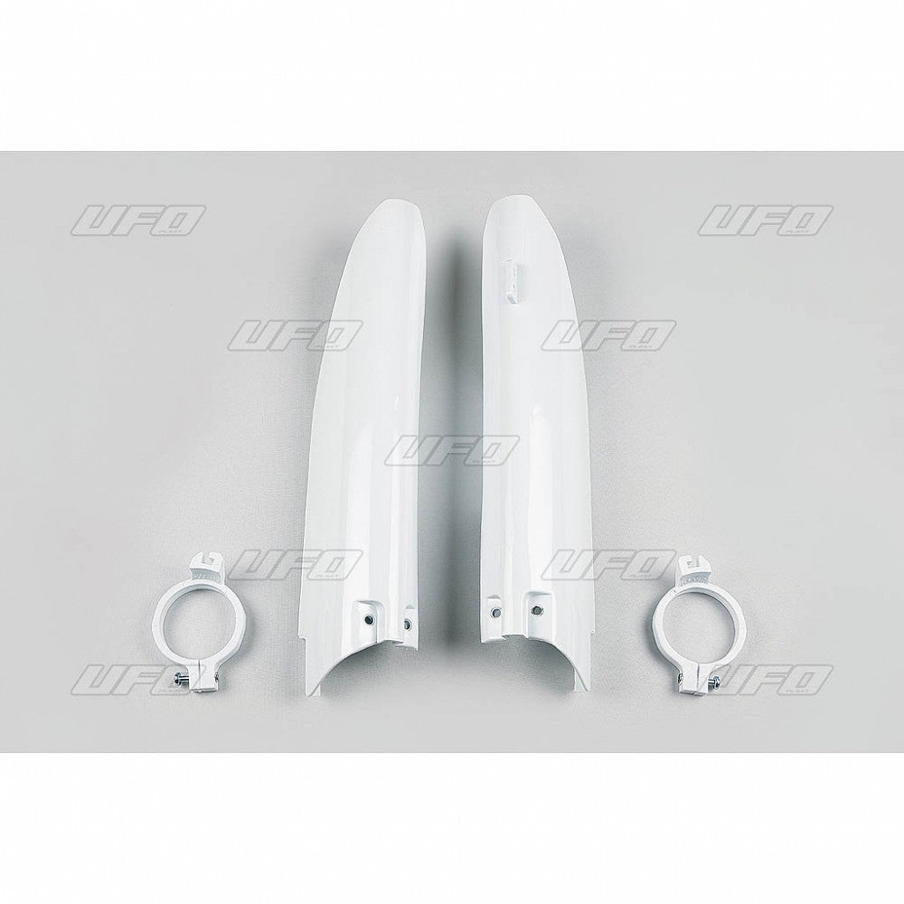 UFO Etuhaarukan suojat RM125/250 04-,RMZ450 -06 Valkoinen