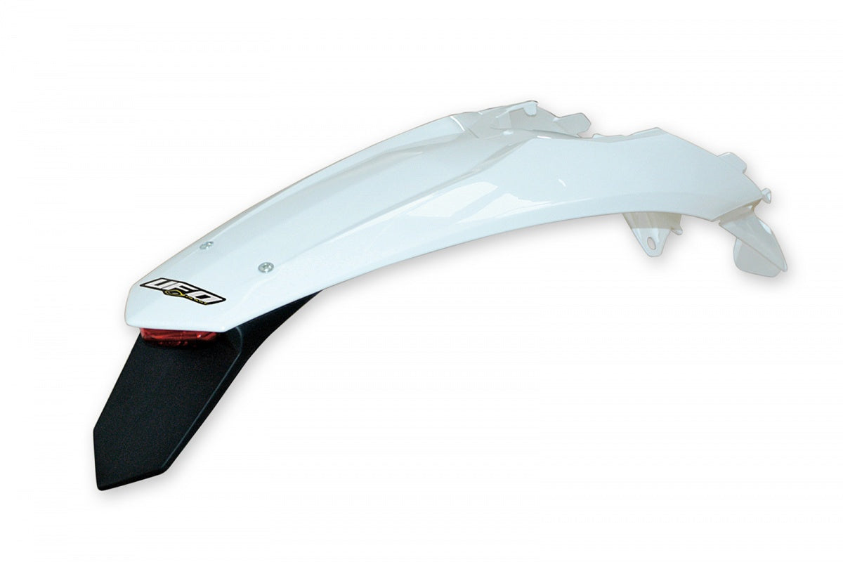 UFO Rear Fender Enduro LED EXC/EXC-F 125-500 2012-16 Valkoinen 047