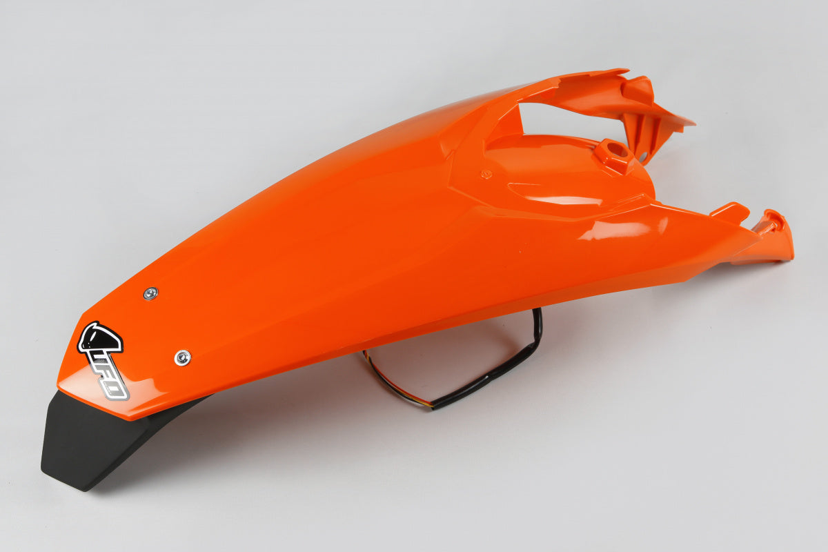 UFO Rear Fender Enduro LED EXC/EXC-F 125-500 2012-16 Oranssi 127