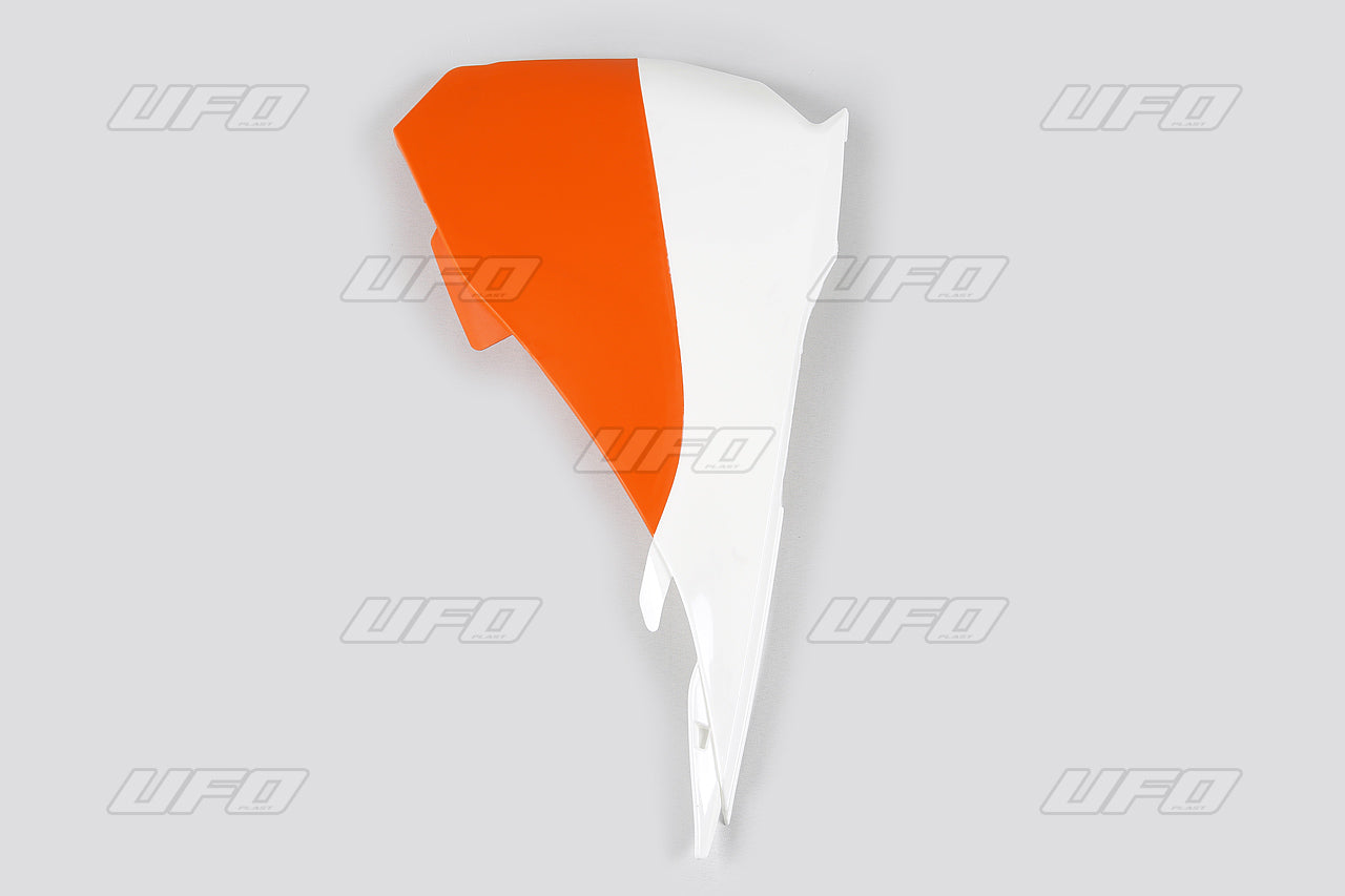 UFO Ilmansuodatinkotelon muovi KTM SX85 13-17 vasen Valkoinen/Oranssi (2015)