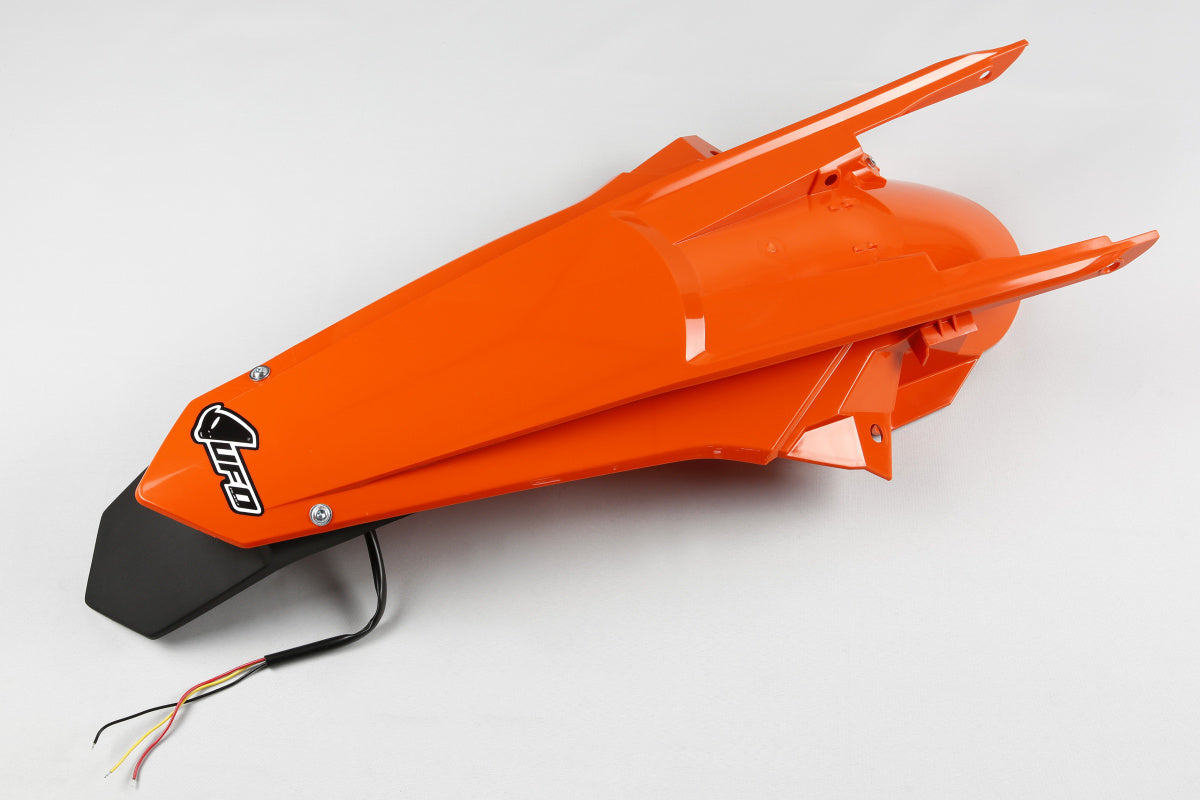 UFO Rear Fender Enduro LED EXC/EXC-F 150-500 2017-19 Oranssi 127