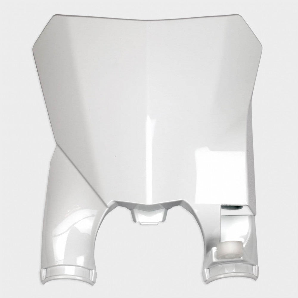 UFO Stadium Front number plate Honda CRF250 18-21 CRF450 17-20 White 041