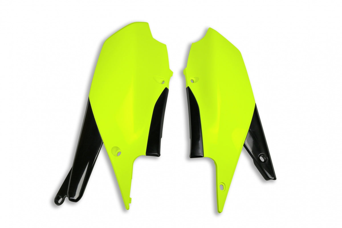 UFO Sivunumerokilvet YZ250F 19-23 YZ450F 18-22 Fluo Yellow DFLU