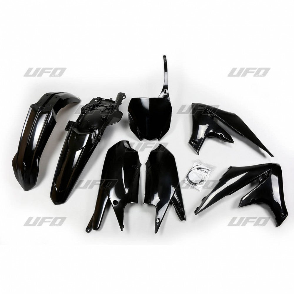 UFO Muovisarja 5-osainen Musta 001 YZ250F 19-23  YZ450F 18-22