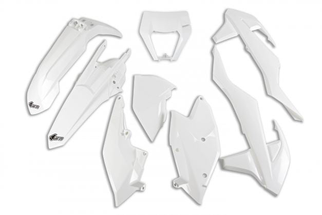 UFO Muovisarja 6-osainen  Valkoinen 047 KTM EXC/EXC-F 125-450 17-19