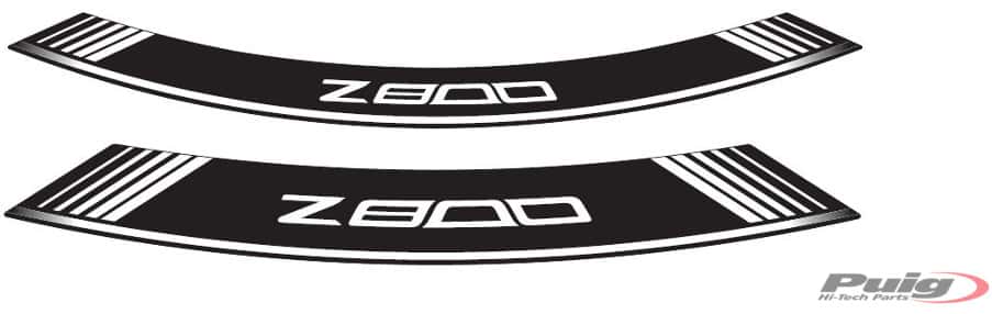 Puig Kit 8 Rim Strips Z800 C/White