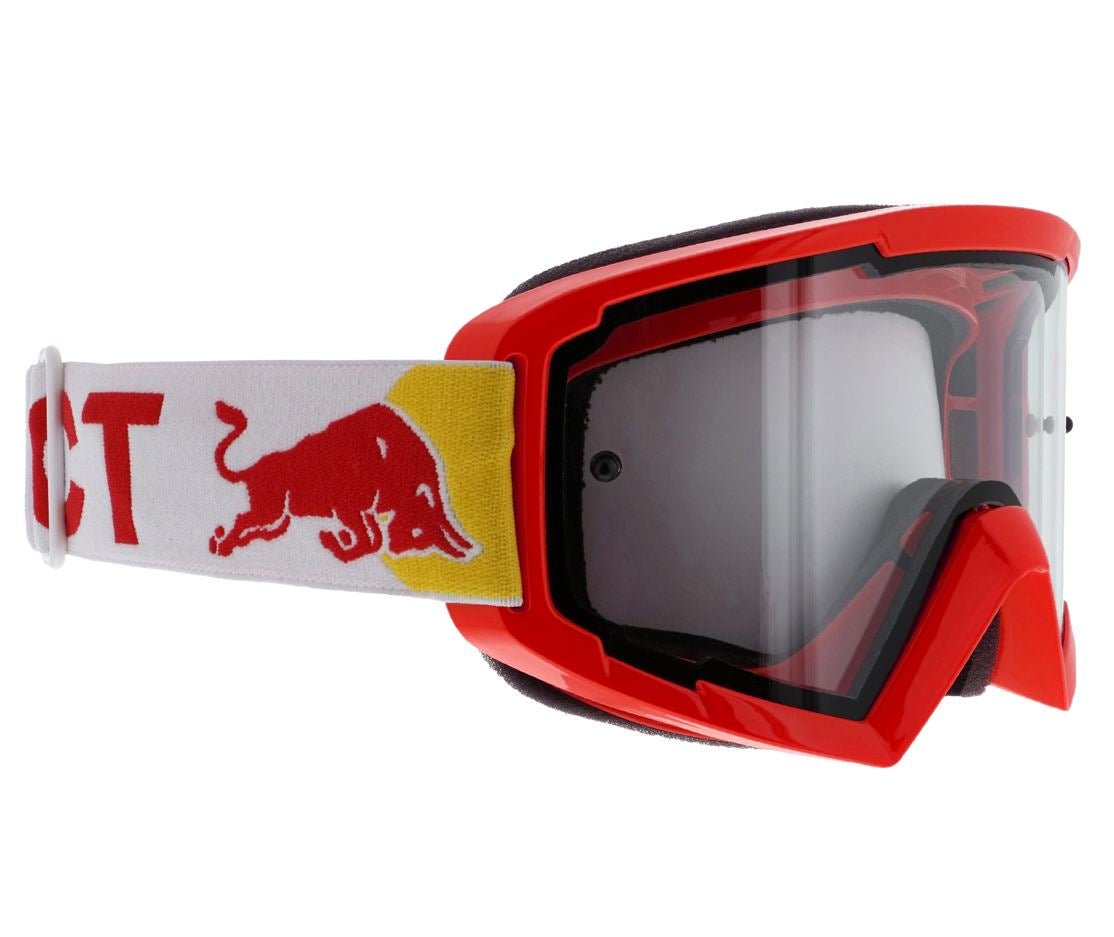 Spect Red Bull Whip MX Goggles Singel lens red clear