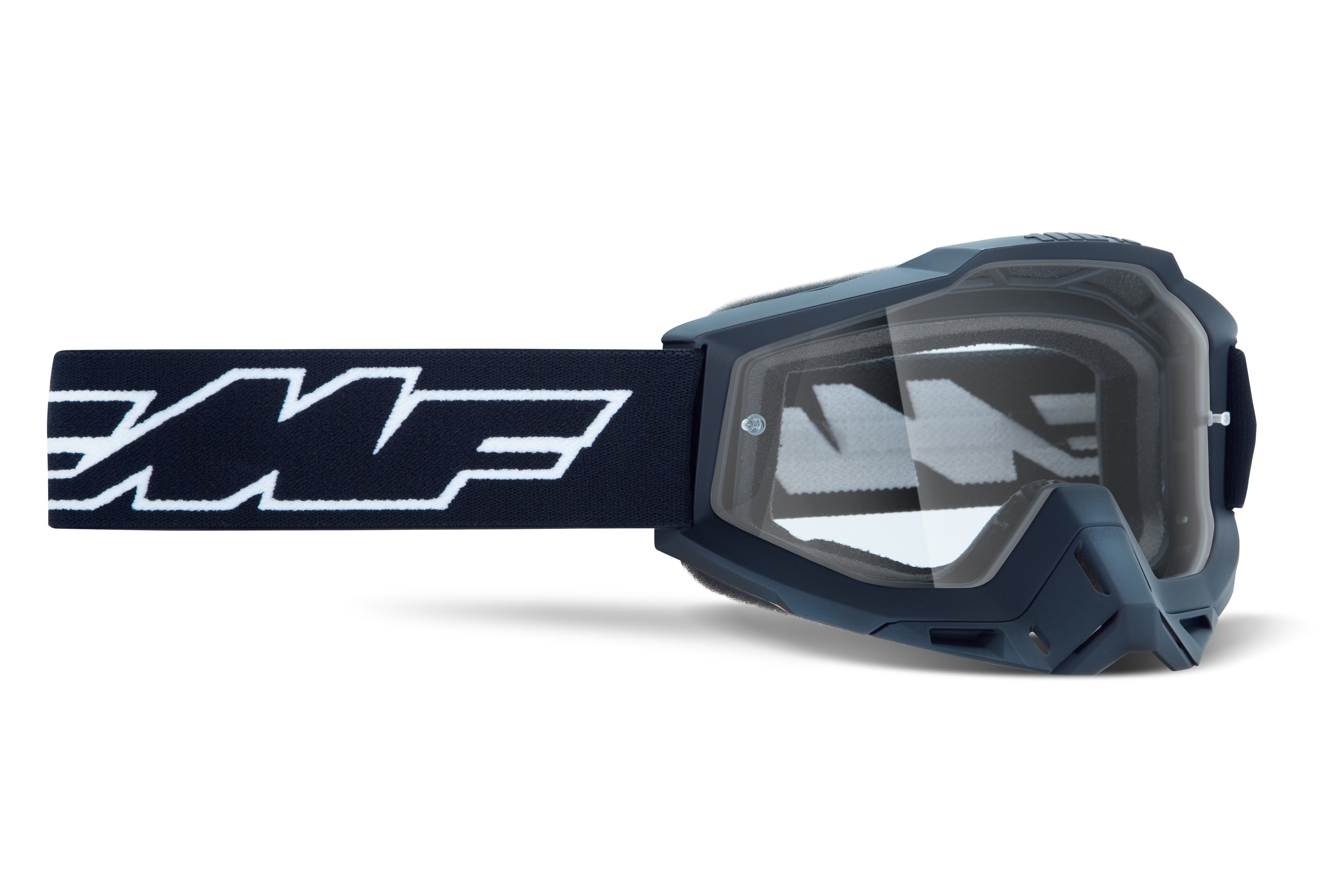 FMF POWERBOMB Goggle Rocket Musta - Kirkas Linssi