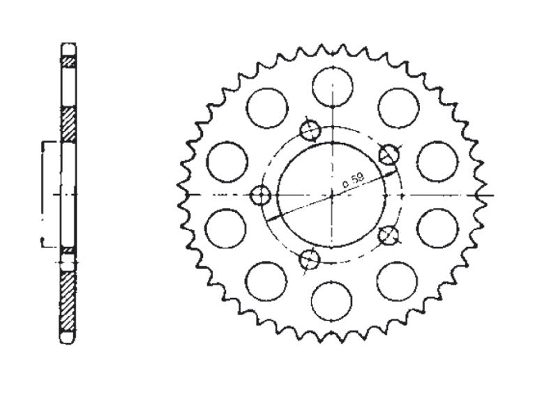Tec-X Takaratas, 42 hammasta (415), Tunturi Aqua, SuperSport, Break / Helkama AX
