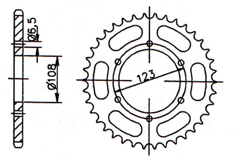 Forte Takaratas, 59 hammasta (420), Ø108mm, Aprilia 14-, Derbi 11-, Gilera 10-