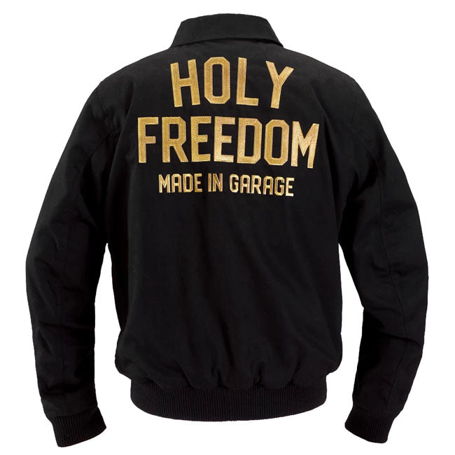 Holy Freedom Crew Bomber takki musta