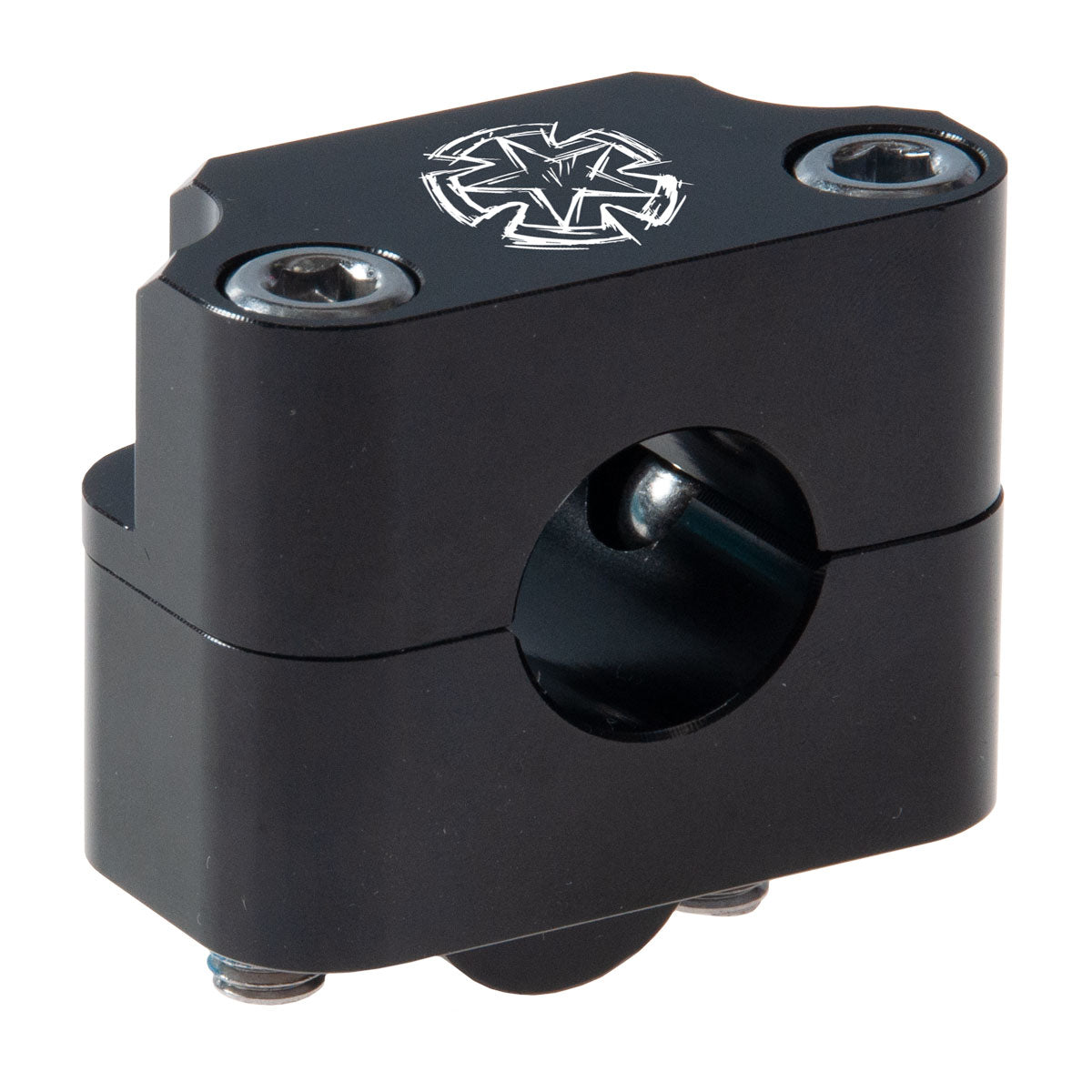 Timeless Ohjaustangon kiinnikepari/korotuspala, 22mm, +22mm, Musta