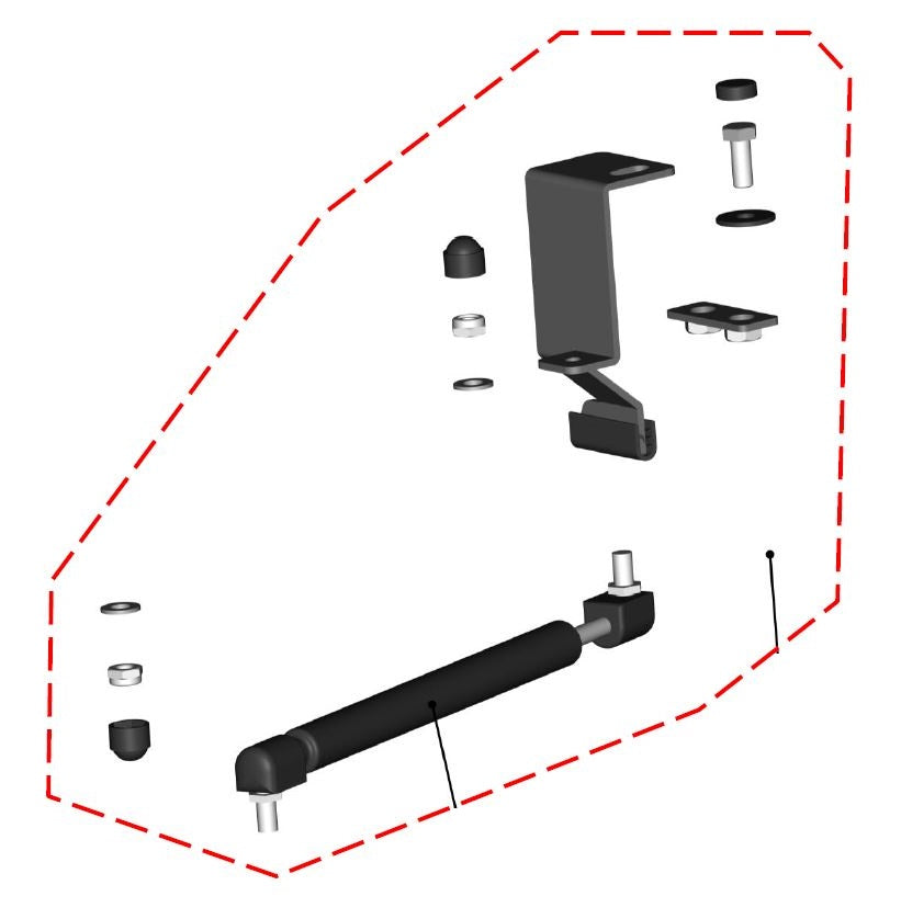 DFK Vasen Oven kaasusylinterisarja Polaris Ranger 1000