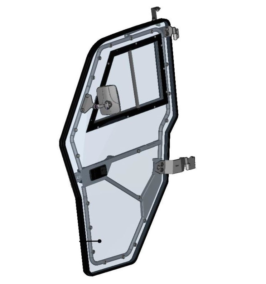 DFK Vasen ovi täydellinen Polaris Ranger XP 1000 2018-