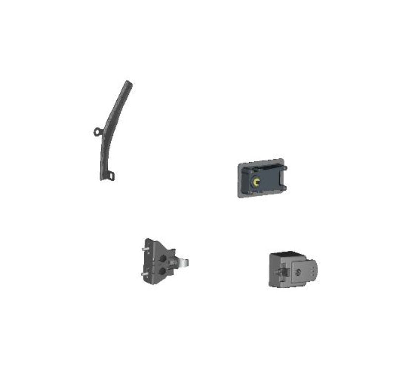 DFK Oven lukko- ja stopparisarja Oikea Premium Polaris Ranger XP 1000 + Diesel 2