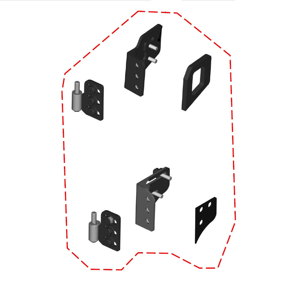 DFK Oikean Oven saranat Can-Am Traxter 2024-