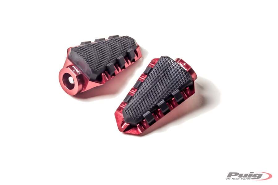 Puig Footrests Hi-Tech Trail Right/Left C/Red