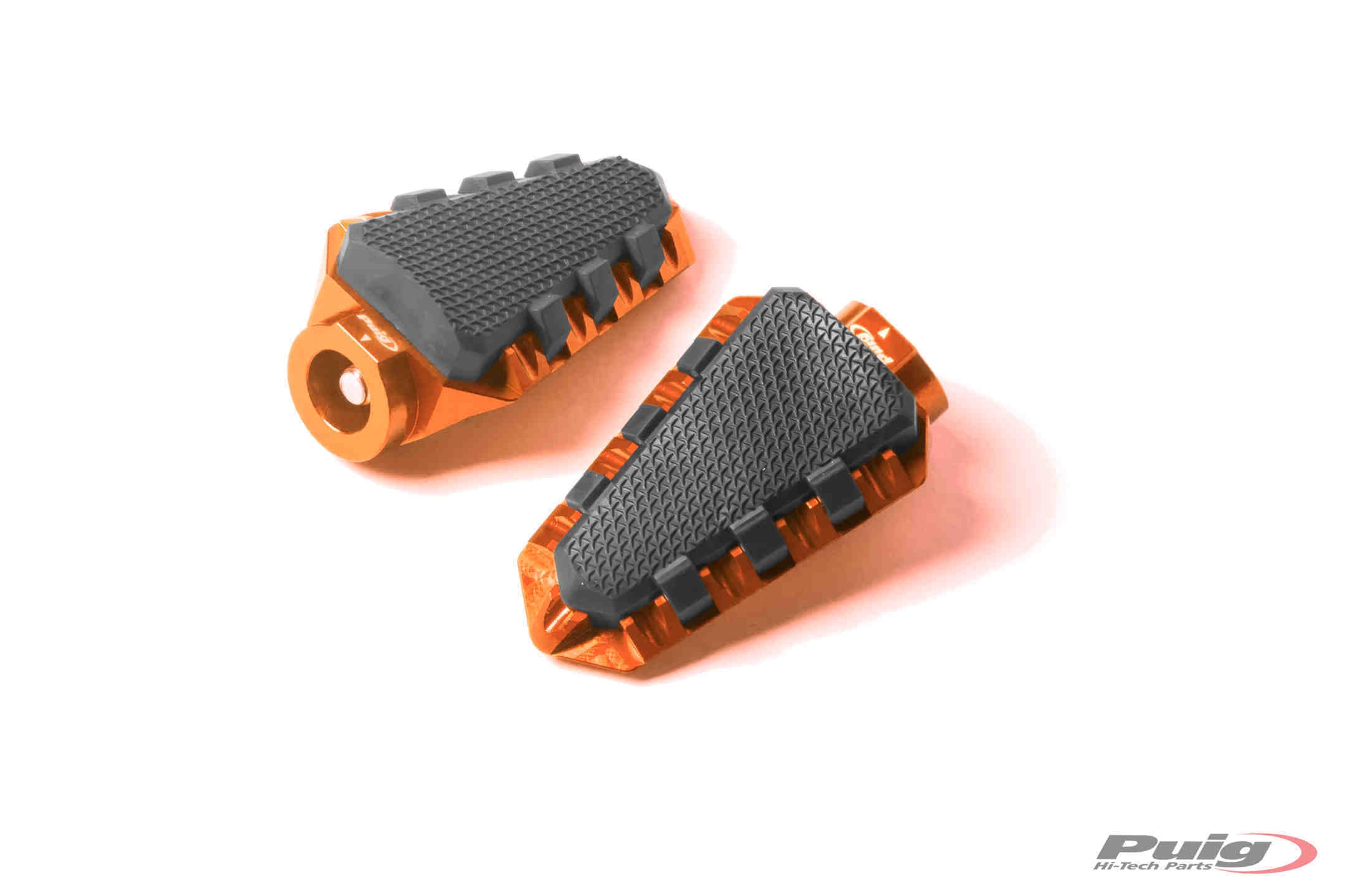 Puig Footrests Hi-Tech Trail Right/Left C/Orange