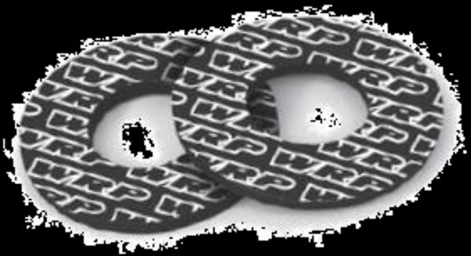 Hiertymäsuoja WRP Musta, WRP logga