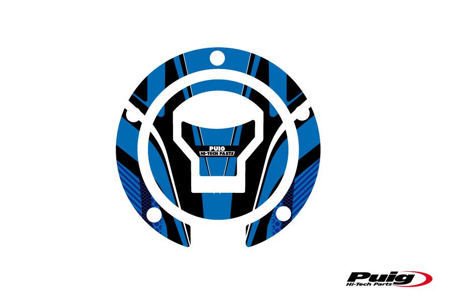 Puig Fuel Cap Cover Mod. Radical Honda C/Blue