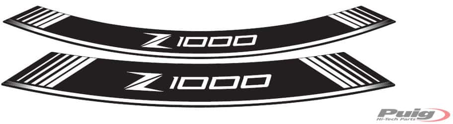 Puig Kit 8 Rim Strips Z1000 C/White