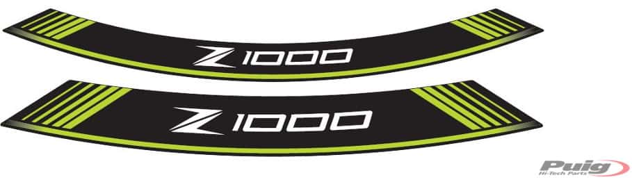 Puig Kit 8 Rim Strips Z1000 C/Green