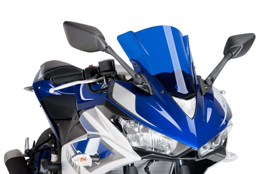 Puig Racing Screen Yamaha Yzf-R3 15'-18'C/Blue