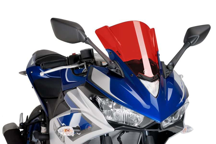 Puig Racing Screen Yamaha Yzf-R3 15'-18'C/Red