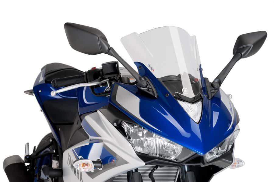 Puig Racing Screen Yamaha Yzf-R3 15'-18'C/Clear