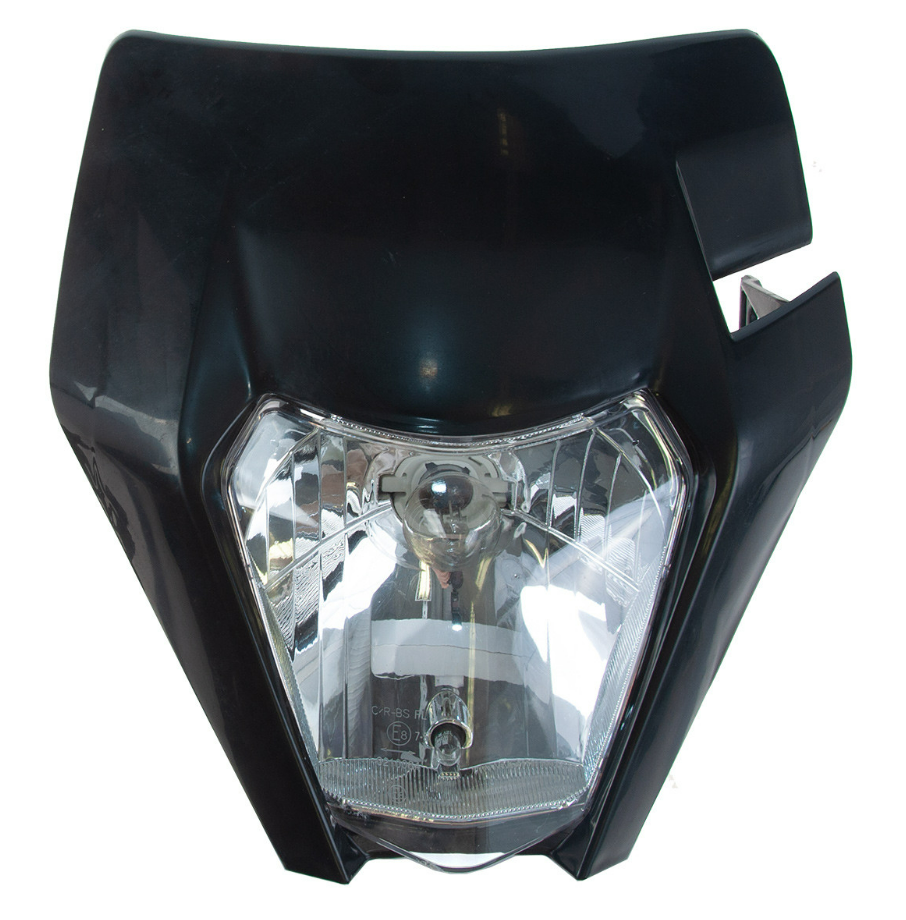 Forte Valomaski, KTM-Style 17-, Musta, sis. Kiinnityslenkit