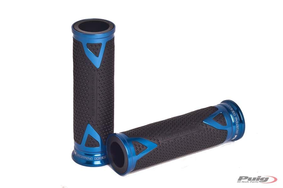 Puig Grips By Pair Puig Hi-Tech Radical Alu 123Mm C/Blu