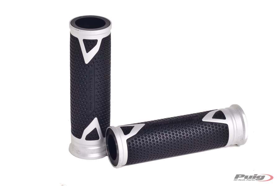 Puig Grips By Pair Puig Hi-Tech Radical Alu 123Mm C/Sil