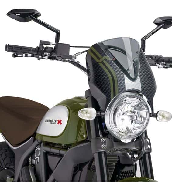 Puig Windshield New Generation Scrambler 15-17 Carb/Smo