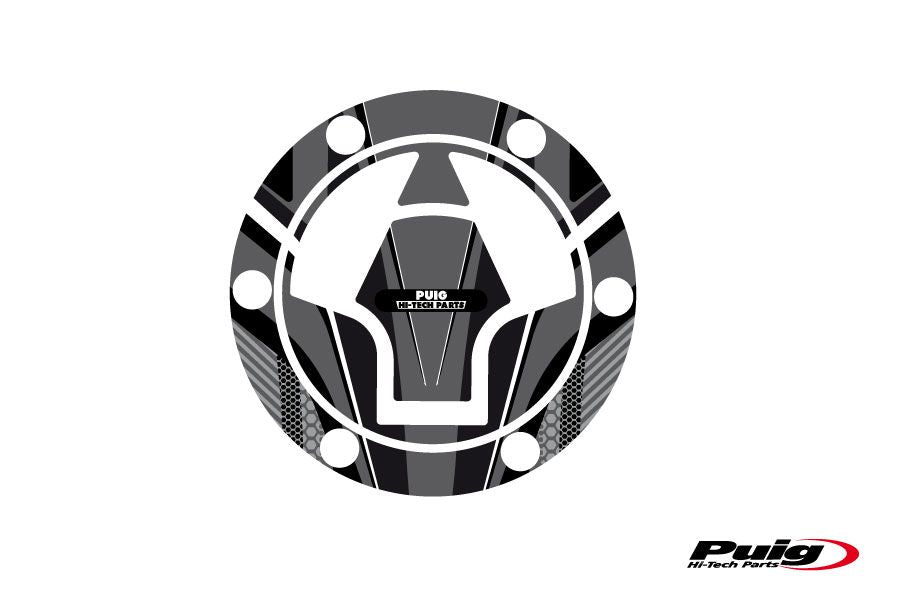 Puig Fuel Cap Cover Mod. Radical Kawasaki C/Grey