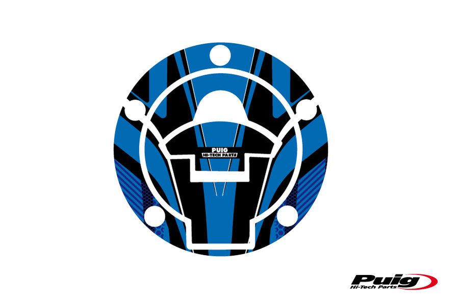 Puig Fuel Cap Cover Mod. Radical Yamaha C/Blue