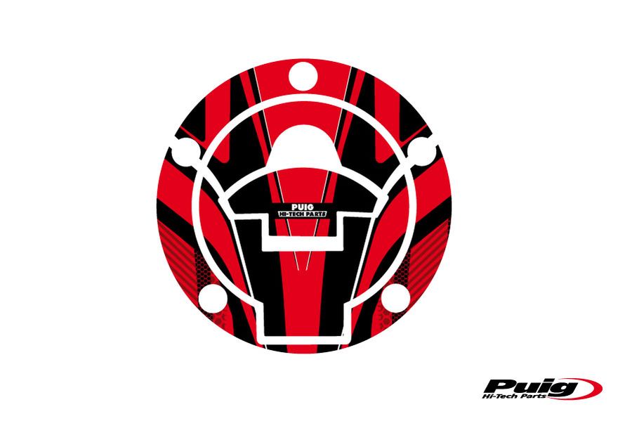 Puig Fuel Cap Cover Mod. Radical Yamaha C/Red