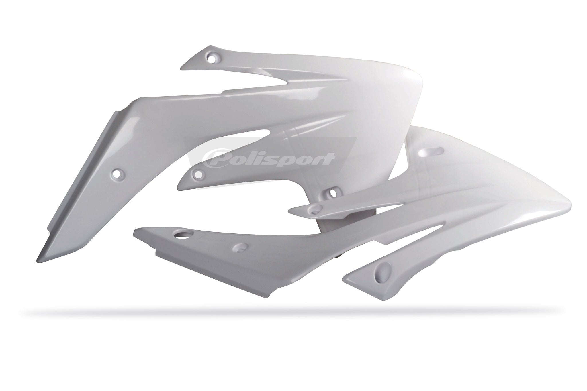 Polisport radiator scoops Honda CR150R(07-..) white (8)