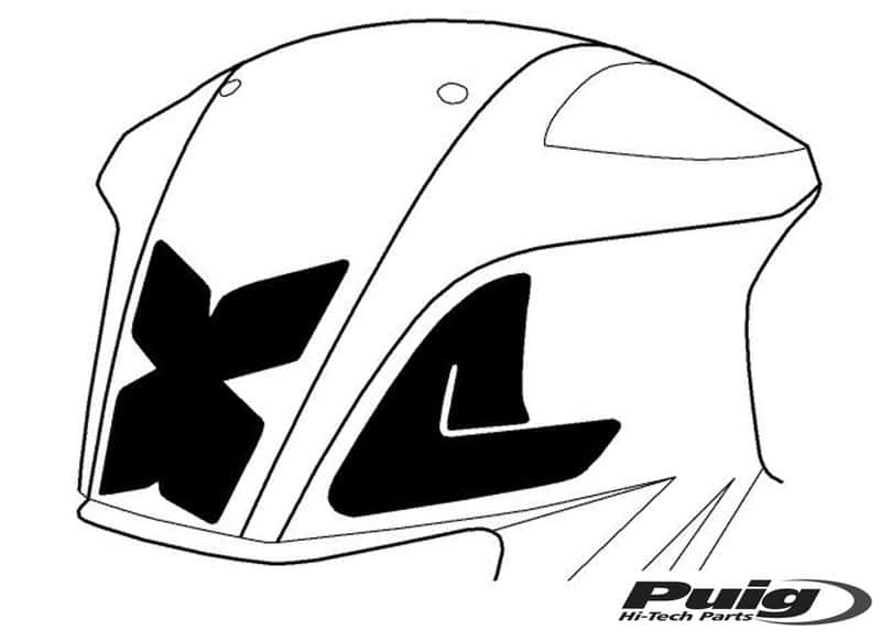 Puig Tank Pad + Side Part Bmw F800R 09-17'C/Carbon