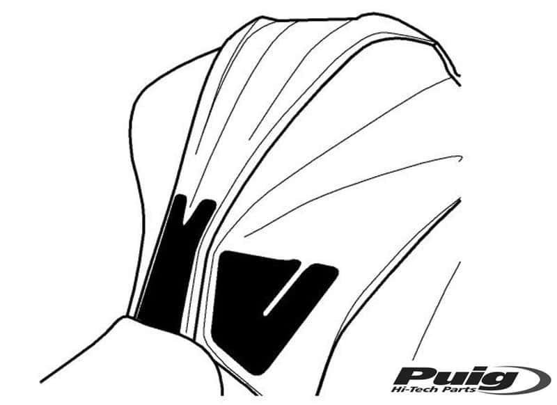 Puig Tank Pad + Side Part Kawasaki Z1000 14-17'