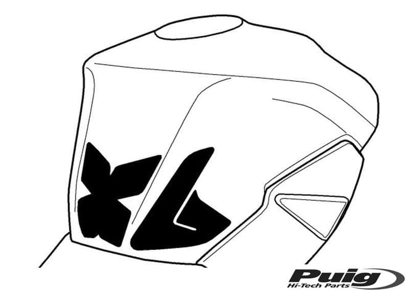 Puig Tank Pad + Side Part Suzuki Gsr750 11-17'C/Carbo