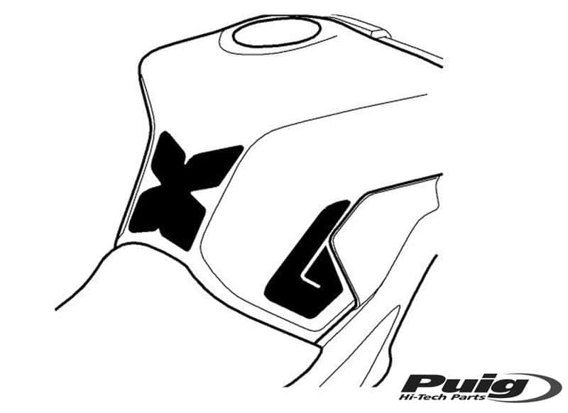 Puig Tank Pad + Side Part Yamaha Mt-09 13-16'C/Carbon