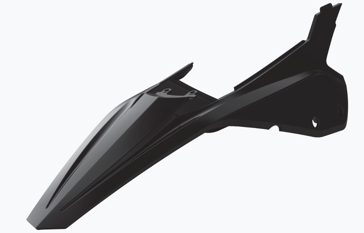 Polisport rear fender/side panel RR (20-24) Black (5)